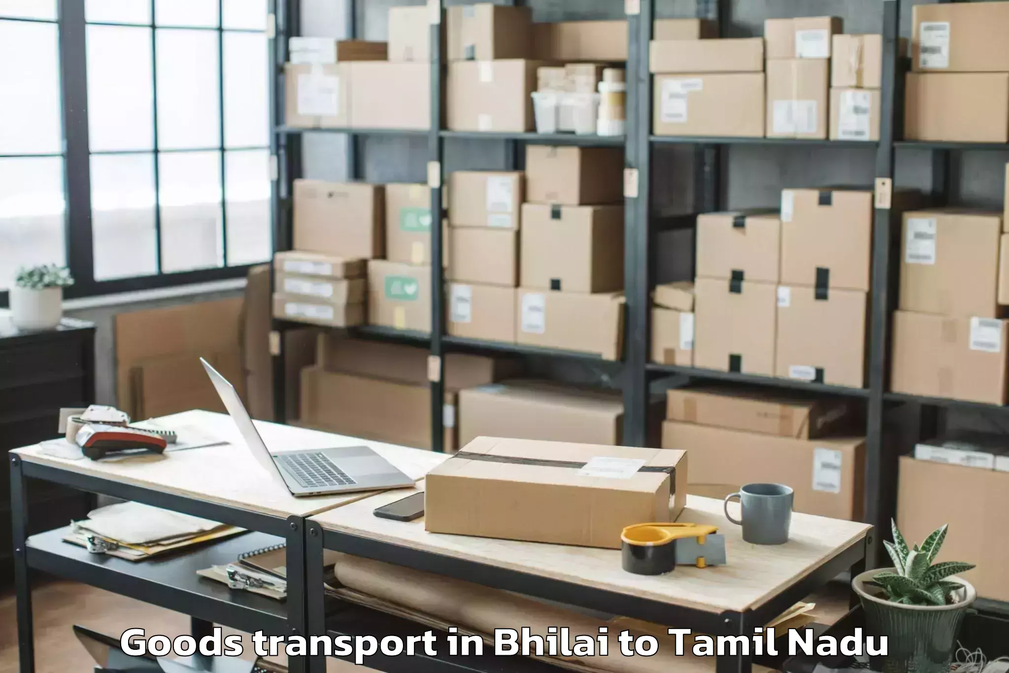 Easy Bhilai to Uppiliyapuram Goods Transport Booking